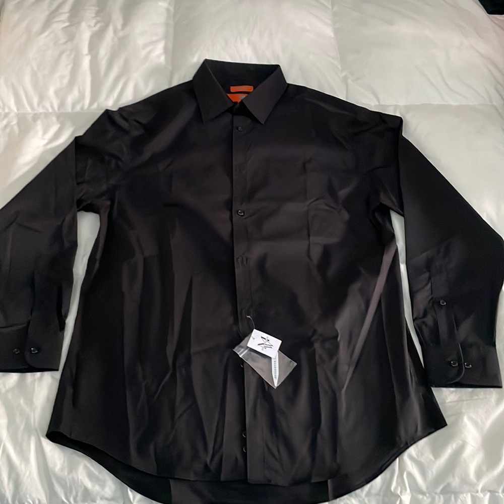 NWT Men’s black extreme slim fit dress shirt